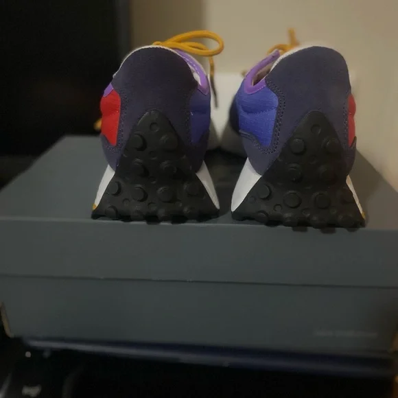 New Balance Women’s Red, Blue, and White Sneakers - Picture 4 of 5